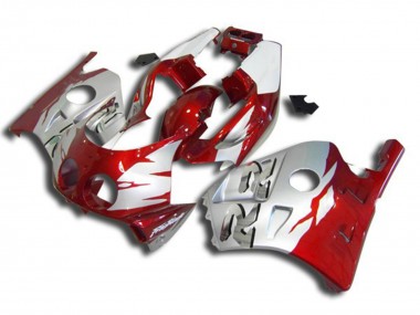1990-1998 Silver Red and White Honda CBR250RR Fairings for Sale