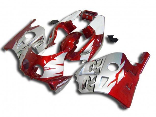 1990-1998 Silver Red and White Honda CBR250RR Fairings for Sale 1990-1998 Silver Red and White Honda CBR250RR Fairings for Sale