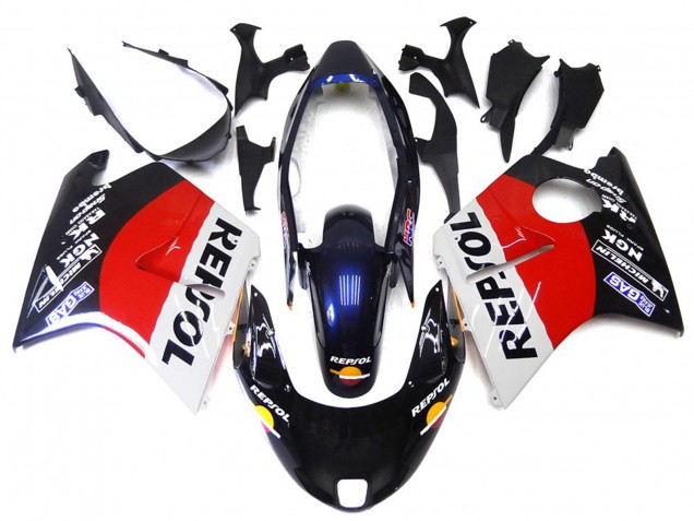 1996-2007 Red Black and White Repsol Honda CBR1100XX Fairings for Sale 1996-2007 Red Black and White Repsol Honda CBR1100XX Fairings for Sale