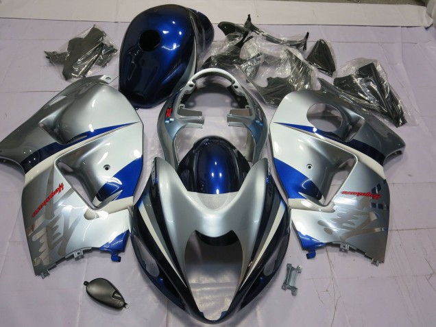 1997-2007 Blue and Silver Suzuki GSXR 1300 Fairings for Sale 1997-2007 Blue and Silver Suzuki GSXR 1300 Fairings for Sale