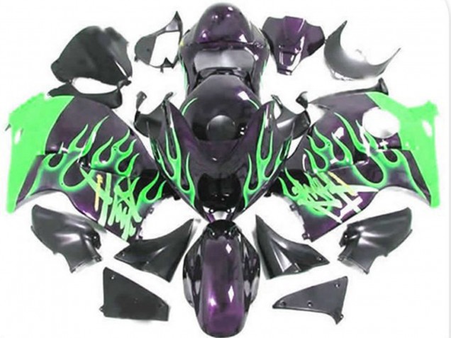1997-2007 Green Flame Suzuki GSXR 1300 Fairings for Sale 1997-2007 Green Flame Suzuki GSXR 1300 Fairings for Sale