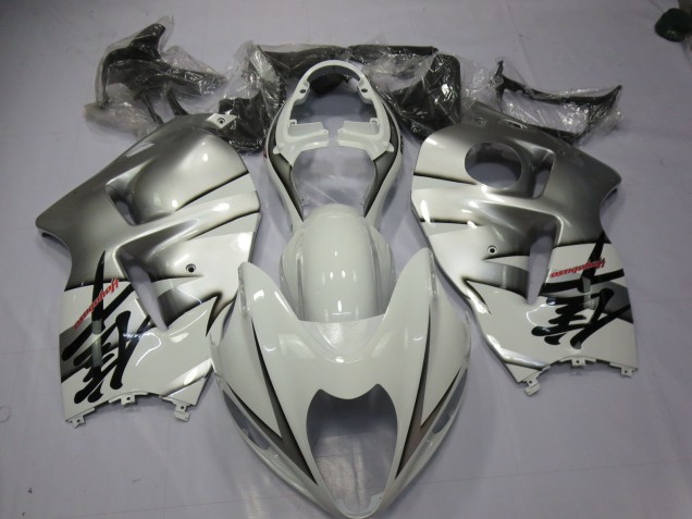 1997-2007 White and Silver Suzuki GSXR 1300 Fairings for Sale 1997-2007 White and Silver Suzuki GSXR 1300 Fairings for Sale