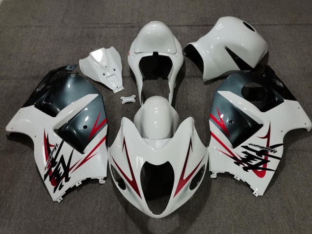 1997-2007 White Light Blue and Red Suzuki GSXR 1300 Fairings for Sale 1997-2007 White Light Blue and Red Suzuki GSXR 1300 Fairings for Sale