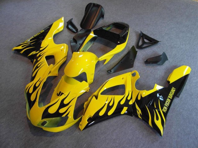 1998-1999 Yellow Flame Yamaha R1 Fairings for Sale 1998-1999 Yellow Flame Yamaha R1 Fairings for Sale
