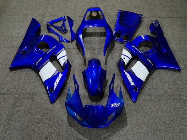 1998-2002 Blue White Design Yamaha R6 Fairings for Sale 1998-2002 Blue White Design Yamaha R6 Fairings for Sale