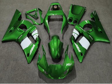 1998-2002 Deep Green & White Yamaha R6 Fairings for Sale