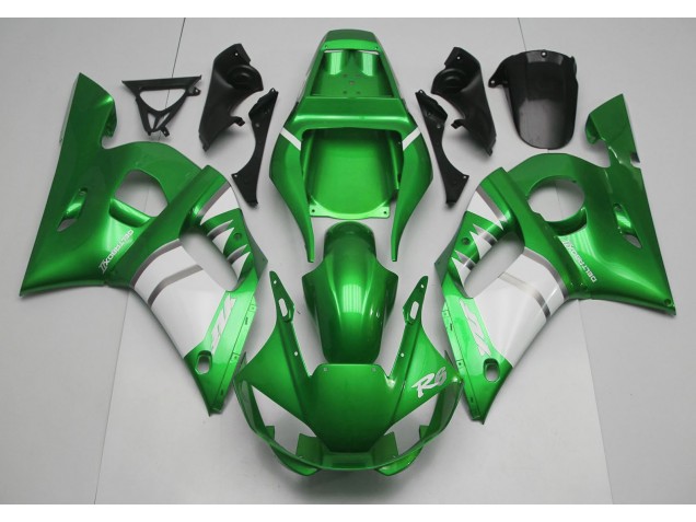 1998-2002 Green & White Yamaha R6 Fairings for Sale 1998-2002 Green & White Yamaha R6 Fairings for Sale
