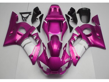 1998-2002 Pink & White Yamaha R6 Fairings for Sale