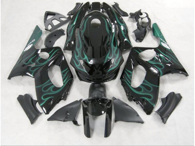 1998-2007 Emerald Green Flame Yamaha YZF600 Fairings for Sale 1998-2007 Emerald Green Flame Yamaha YZF600 Fairings for Sale