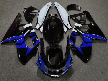 1998-2007 Gloss Black Blue and White Yamaha YZF600 Fairings for Sale