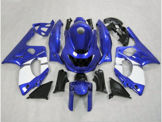 1998-2007 Gloss Blue and White Yamaha YZF600 Fairings for Sale