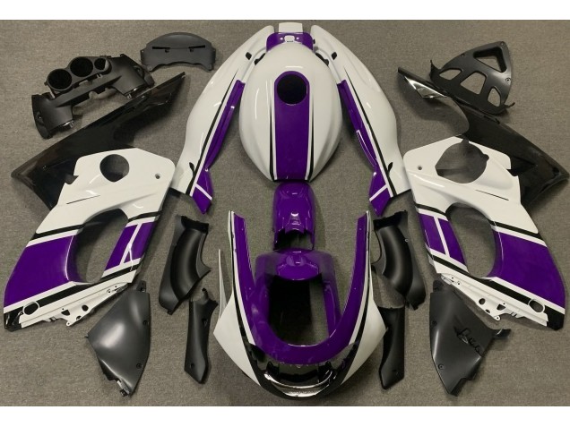 1998-2007 Gloss White and Dark Purple Yamaha YZF600 Fairings for Sale 1998-2007 Gloss White and Dark Purple Yamaha YZF600 Fairings for Sale