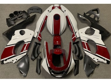 1998-2007 Gloss White and Dark Red Yamaha YZF600 Fairings for Sale
