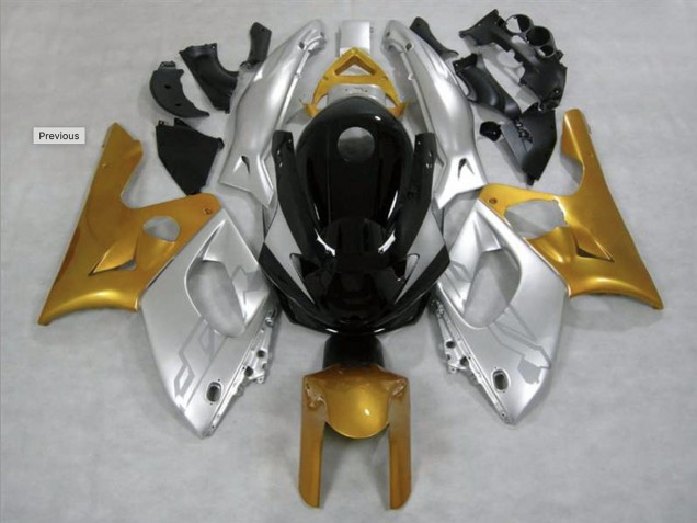 1998-2007 Gold and Silver Gloss Yamaha YZF600 Fairings for Sale 1998-2007 Gold and Silver Gloss Yamaha YZF600 Fairings for Sale