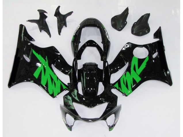 1999-2000 Gloss Black & Green Honda CBR600 F4 Fairings for Sale 1999-2000 Gloss Black & Green Honda CBR600 F4 Fairings for Sale