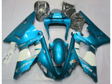 2000-2001 Light Blue & White Yamaha R1 Fairings for Sale