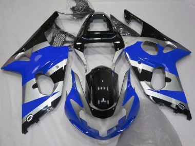 2000-2002 Blue Silver OEM Style Suzuki GSXR 1000 Fairings for Sale
