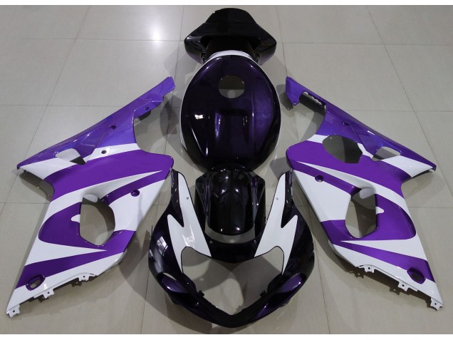2000-2002 Deep Purple & logos Suzuki GSXR 1000 Fairings for Sale 2000-2002 Deep Purple & logos Suzuki GSXR 1000 Fairings for Sale