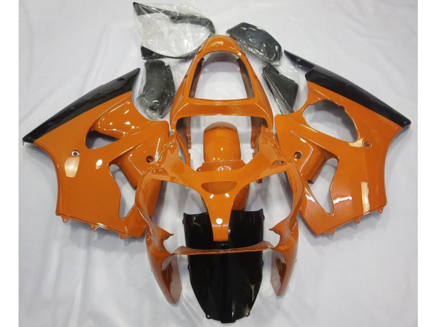 2000-2002 Gloss Orange & Black Kawasaki ZX6R Fairings for Sale 2000-2002 Gloss Orange & Black Kawasaki ZX6R Fairings for Sale