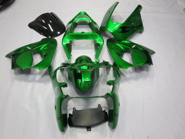 2000-2002 Green Kawasaki ZX6R Fairings for Sale 2000-2002 Green Kawasaki ZX6R Fairings for Sale