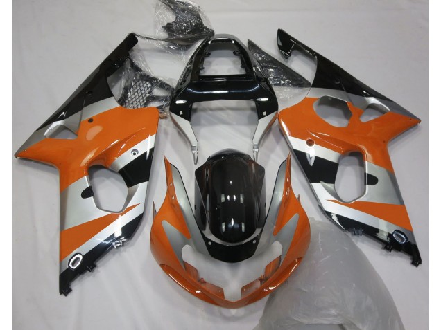 2000-2002 Orange Silver OEM Style Suzuki GSXR 1000 Fairings for Sale 2000-2002 Orange Silver OEM Style Suzuki GSXR 1000 Fairings for Sale