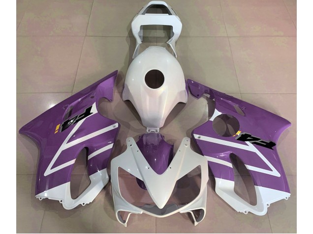 2001-2003 Gloss White and Purple Honda CBR600 F4i Fairings for Sale 2001-2003 Gloss White and Purple Honda CBR600 F4i Fairings for Sale
