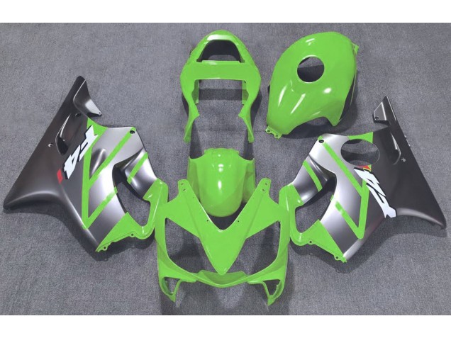 2001-2003 Green and Matte Silver Honda CBR600 F4i Fairings for Sale 2001-2003 Green and Matte Silver Honda CBR600 F4i Fairings for Sale