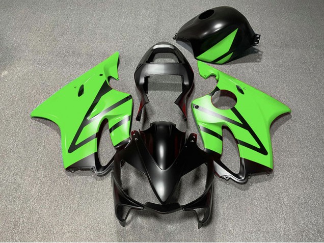 2001-2003 Matte Black and Green Honda CBR600 F4i Fairings for Sale 2001-2003 Matte Black and Green Honda CBR600 F4i Fairings for Sale