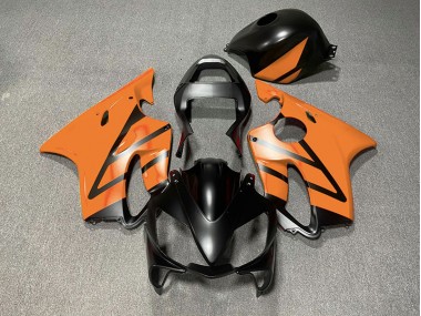 2001-2003 Matte Black and Orange Honda CBR600 F4i Fairings for Sale