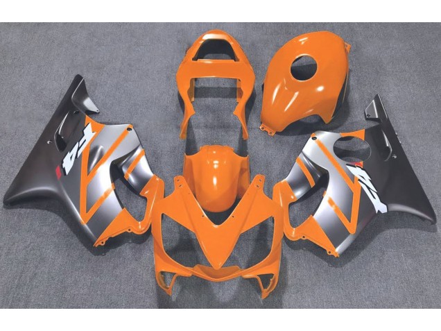 2001-2003 Orange and Matte Silver Honda CBR600 F4i Fairings for Sale