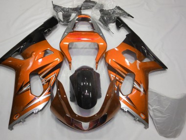 2001-2003 Orange and Silver Suzuki GSXR 600-750 Fairings for Sale