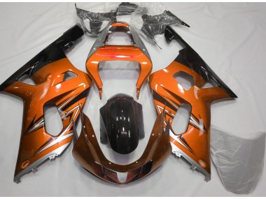 2001-2003 Orange and Silver Suzuki GSXR 600-750 Fairings for Sale
