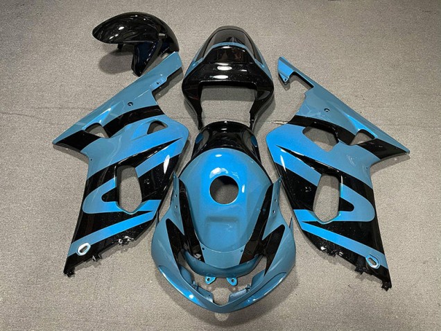 2001-2003 Pearl Light Blue and Black Suzuki GSXR 600-750 Fairings for Sale 2001-2003 Pearl Light Blue and Black Suzuki GSXR 600-750 Fairings for Sale