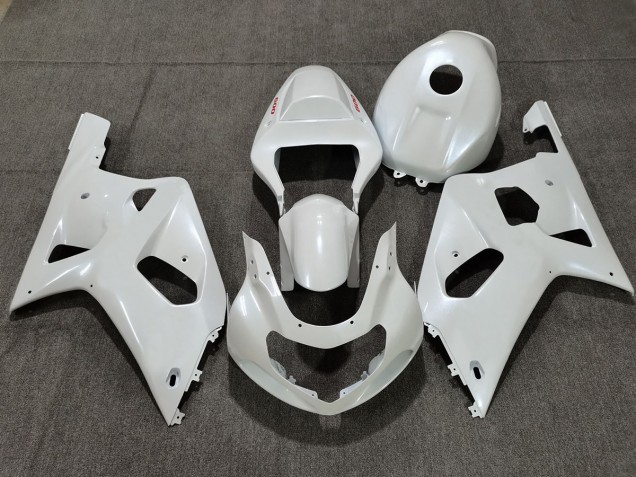 2001-2003 Pearl White Red Logos Suzuki GSXR 600-750 Fairings for Sale 2001-2003 Pearl White Red Logos Suzuki GSXR 600-750 Fairings for Sale