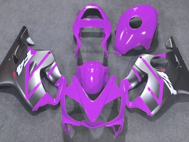 2001-2003 Purple and Matte Silver Honda CBR600 F4i Fairings for Sale