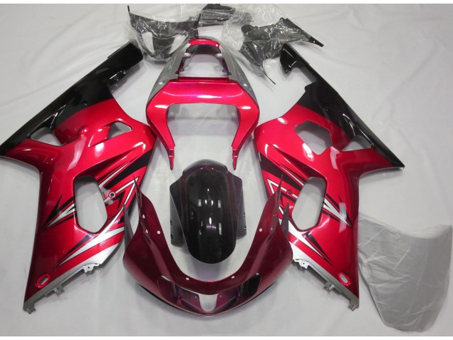 2001-2003 Red and Silver Suzuki GSXR 600-750 Fairings for Sale 2001-2003 Red and Silver Suzuki GSXR 600-750 Fairings for Sale