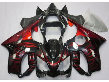 2001-2003 Red Flame Honda CBR600 F4i Fairings for Sale