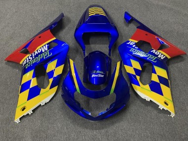 2001-2003 Telefonica Suzuki GSXR 600-750 Fairings for Sale