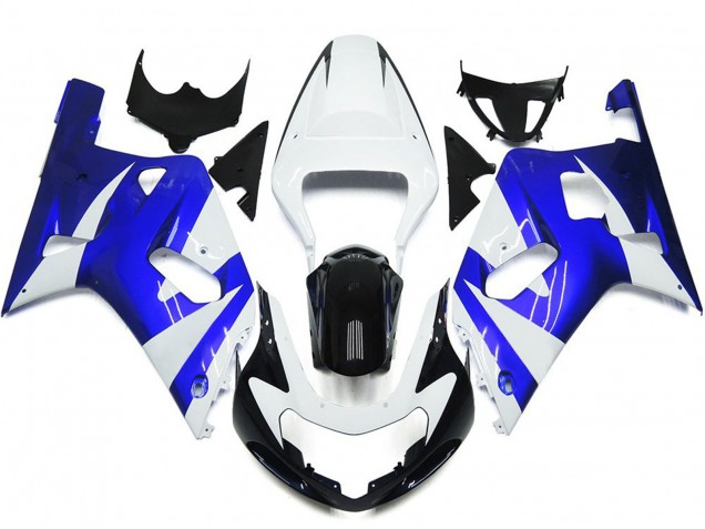 2001-2003 Vibrant Blue and White OEM Style Suzuki GSXR 600-750 Fairings for Sale 2001-2003 Vibrant Blue and White OEM Style Suzuki GSXR 600-750 Fairings for Sale