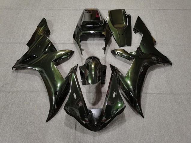 2002-2003 Forest Green & Gold Yamaha R1 Fairings for Sale
