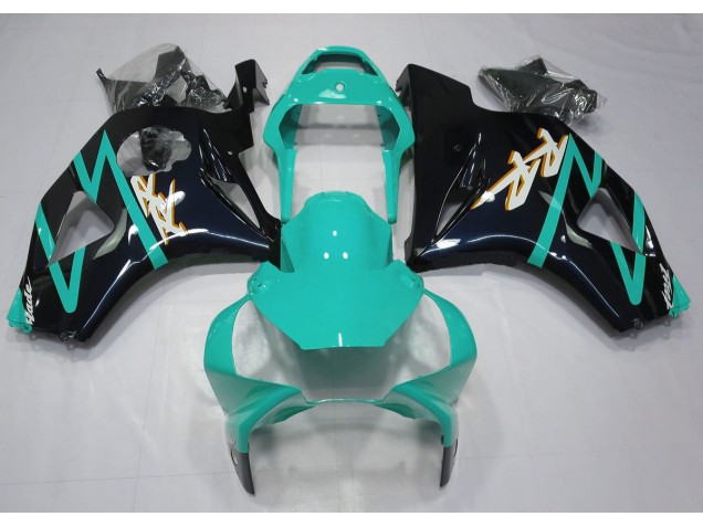 2002-2003 Gloss Black and Cyan Honda CBR954 Fairings for Sale