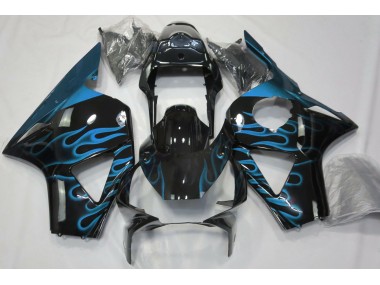 2002-2003 Light Blue Flame Honda CBR954 Fairings for Sale
