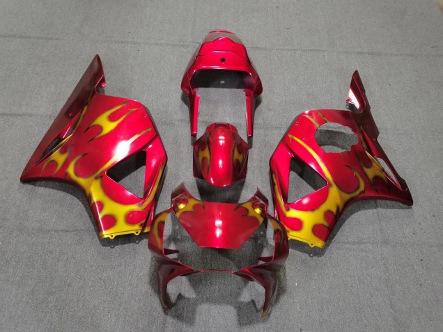 2002-2003 Red & Gold Style Honda CBR954 Fairings for Sale