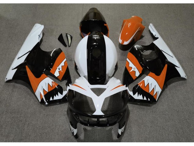 2002-2005 Orange Shark Kawasaki ZX12R Fairings for Sale 2002-2005 Orange Shark Kawasaki ZX12R Fairings for Sale