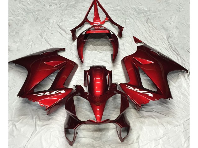 2002-2012 Deep Red Plain Honda VFR800 Fairings for Sale 2002-2012 Deep Red Plain Honda VFR800 Fairings for Sale