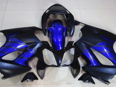 2002-2012 Matte Black & Blue Honda VFR800 Fairings for Sale