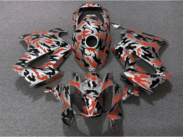 2002-2012 Red Camo Honda VFR800 Fairings for Sale 2002-2012 Red Camo Honda VFR800 Fairings for Sale