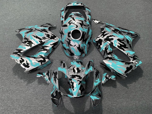 2002-2012 Teal Camo Honda VFR800 Fairings for Sale 2002-2012 Teal Camo Honda VFR800 Fairings for Sale