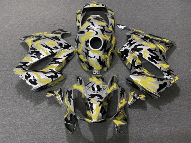 2002-2012 Yellow Camo Honda VFR800 Fairings for Sale