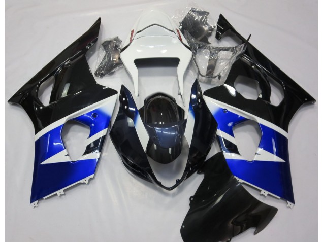 2003-2004 Black Blue and White Suzuki GSXR 1000 Fairings for Sale 2003-2004 Black Blue and White Suzuki GSXR 1000 Fairings for Sale